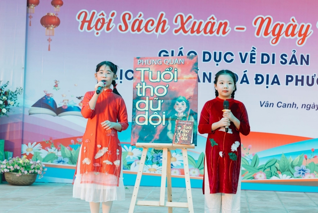 Hội sách xuân - Ngày hội Stem - Giáo dục di sản văn hóa địa phương năm học 2023 - 2024