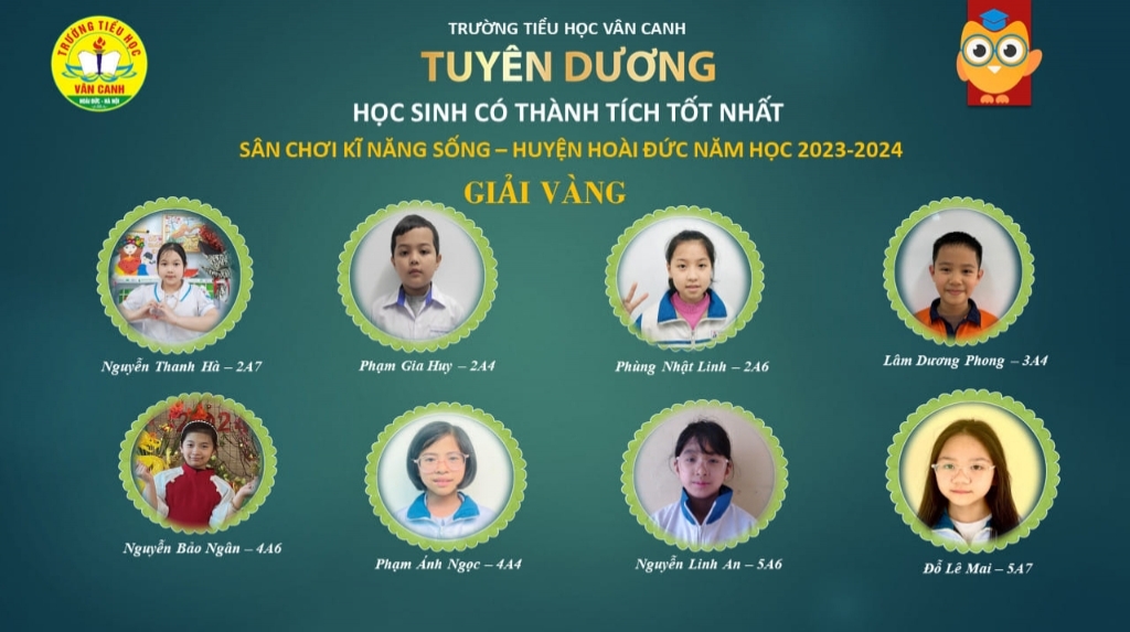 Tuyên dương học sinh có thành tích tốt tại sân chơi Kĩ năng sống cấp Huyện