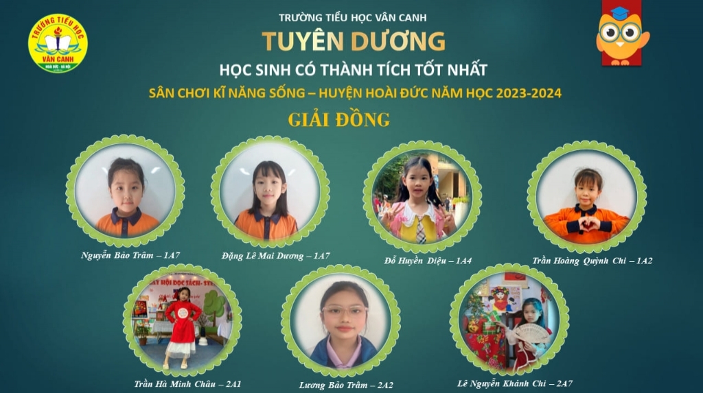 Tuyên dương học sinh có thành tích tốt tại sân chơi Kĩ năng sống cấp Huyện