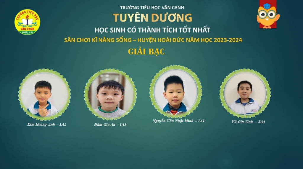 Tuyên dương học sinh có thành tích tốt tại sân chơi Kĩ năng sống cấp Huyện