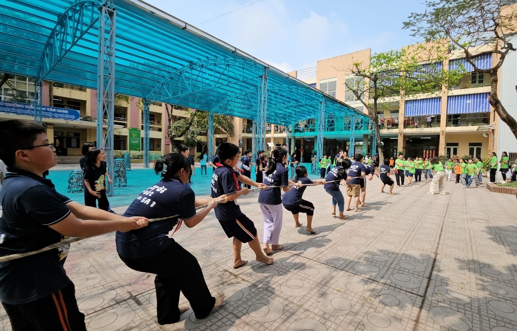 Ngày hội thiếu nhi vui khỏe trường Tiểu học Vân Canh.