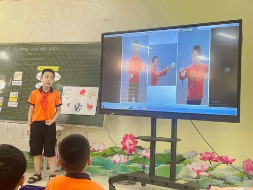 Trường Tiểu học Vân Canh thực hiện thành công chuyên đề Tiếng Anh cấp huyện