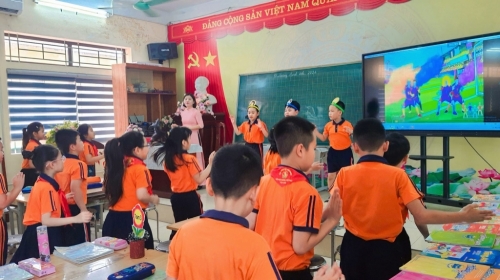 Trường Tiểu học Vân Canh thực hiện thành công chuyên đề Tiếng Anh cấp huyện