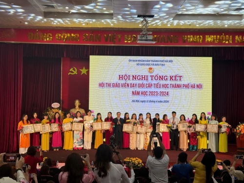 Cô giáo Nguyễn Lan Anh đạt giải Nhì Hội thi Giáo viên giỏi cấp Thành phố Hà Nội năm học 2023 - 2024