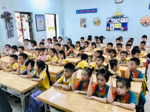 Chào đón các bé trường Mầm non Vân Canh đến thăm trường
