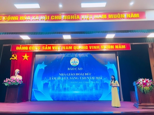 Cô giáo Tạ Thị Vui đạt giải Nhất chung khảo giải thưởng \