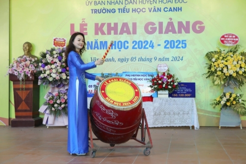 Trường tiểu học Vân Canh tổ chức khai giảng năm học mới 2024-2025