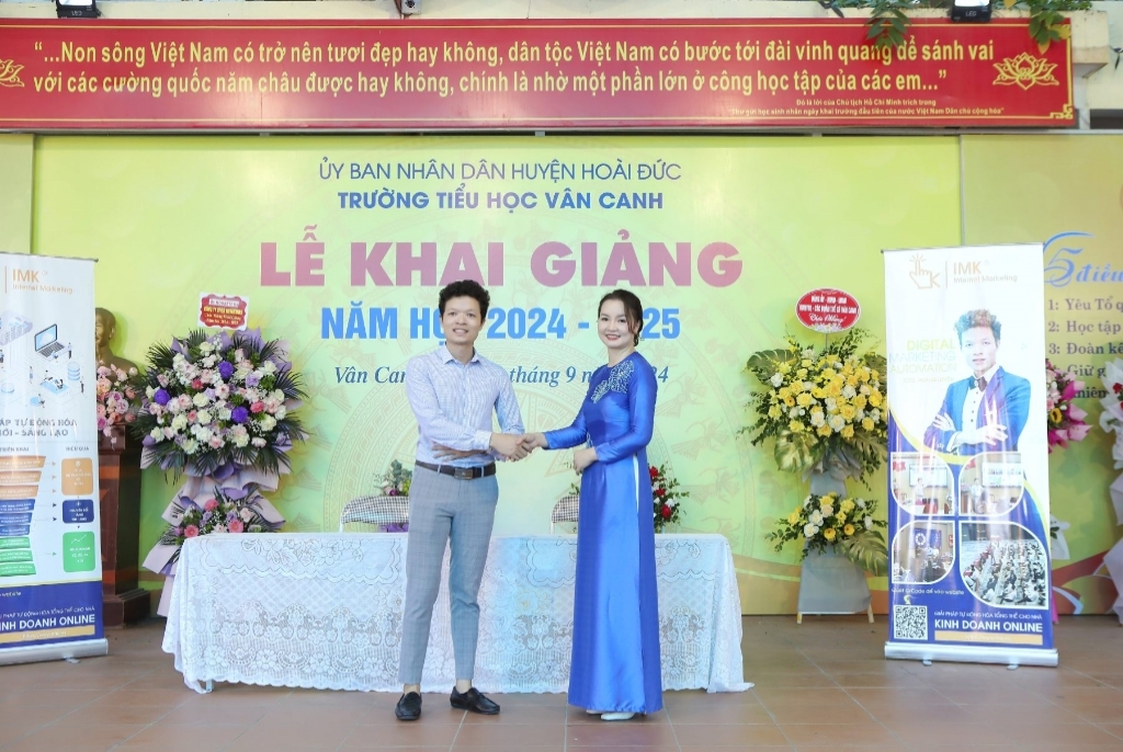 Trường tiểu học Vân Canh tổ chức khai giảng năm học mới 2024-2025