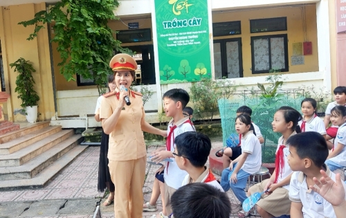 Chúng em với an toàn giao thông năm học 2024-2025