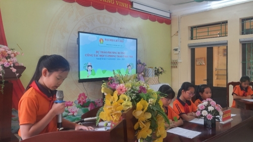 Đại hội Liên Đội trường Tiểu học Vân Canh năm học 2024-2025