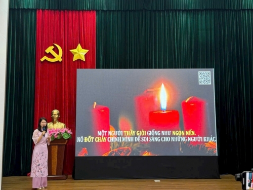 Nhà giáo Tạ Thị Vui đạt giải thưởng \