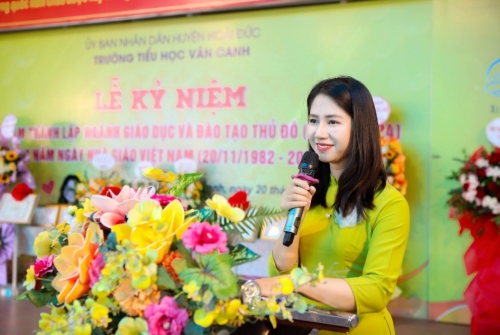 Trường Tiểu học Vân Canh tổ chức kỷ niệm ngày Nhà giáo Việt Nam 20/11