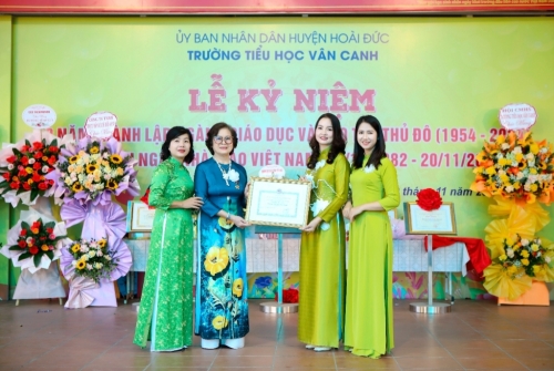 Trường Tiểu học Vân Canh tổ chức kỷ niệm ngày Nhà giáo Việt Nam 20/11