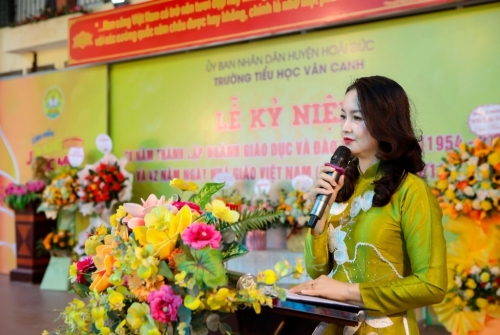 Trường Tiểu học Vân Canh tổ chức kỷ niệm ngày Nhà giáo Việt Nam 20/11