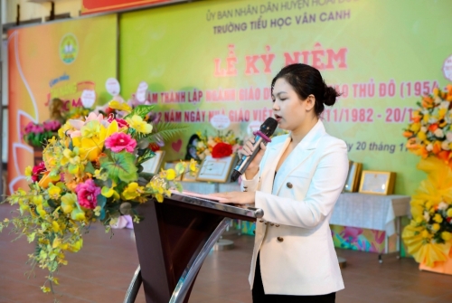 Trường Tiểu học Vân Canh tổ chức kỷ niệm ngày Nhà giáo Việt Nam 20/11