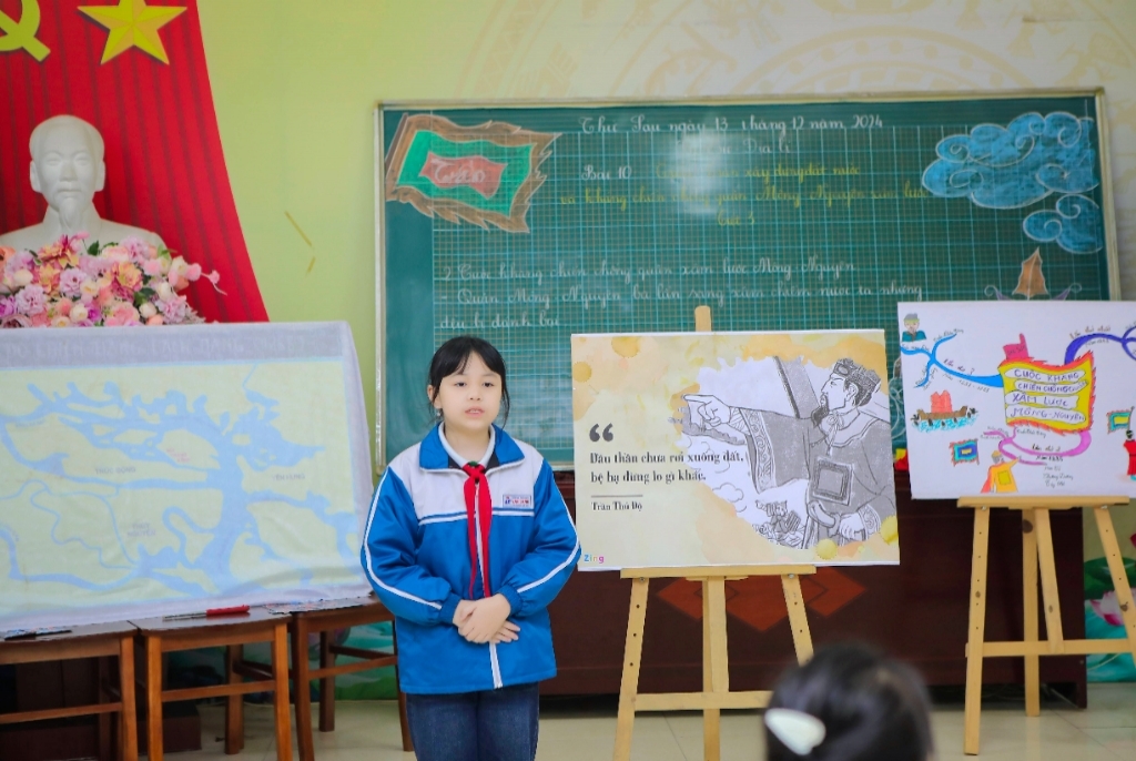 Trường Tiểu học Vân Canh tổ chức chuyên đề Lịch sử - Địa lí lớp 5 cụm chuyên môn số 2