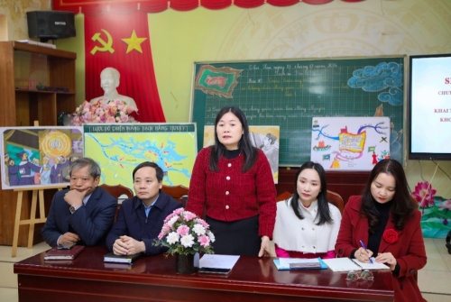 Trường Tiểu học Vân Canh tổ chức chuyên đề Lịch sử - Địa lí lớp 5 cụm chuyên môn số 2