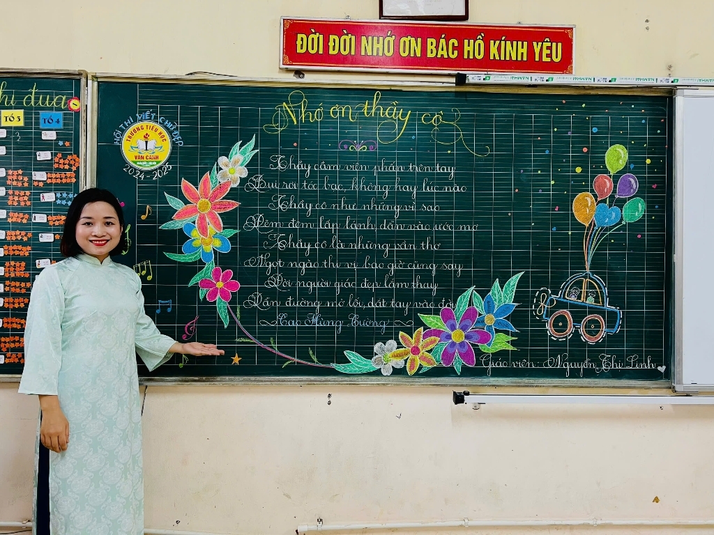 Hội thi "Viết chữ đẹp" năm học 2024 - 2025