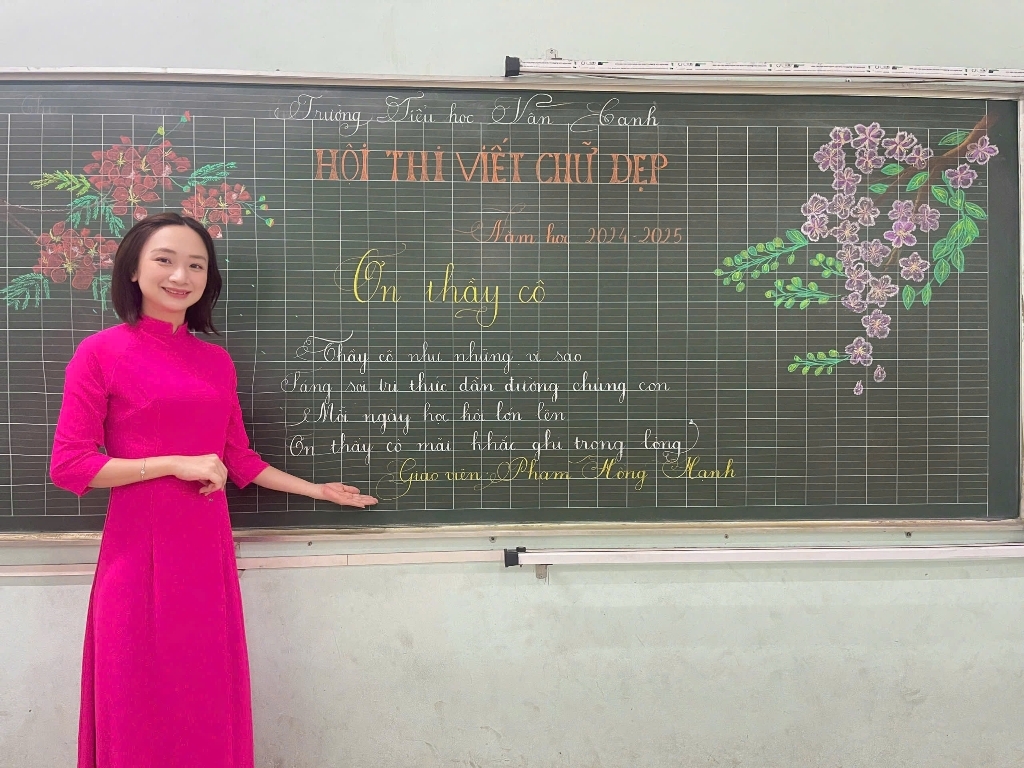 Hội thi "Viết chữ đẹp" năm học 2024 - 2025