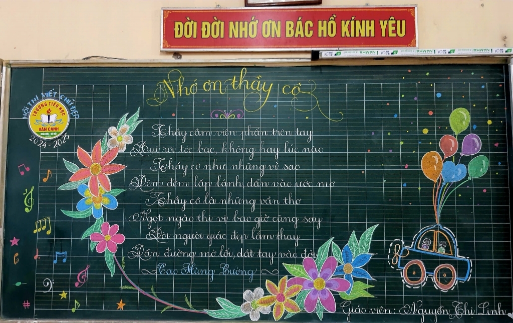 Hội thi "Viết chữ đẹp" năm học 2024 - 2025