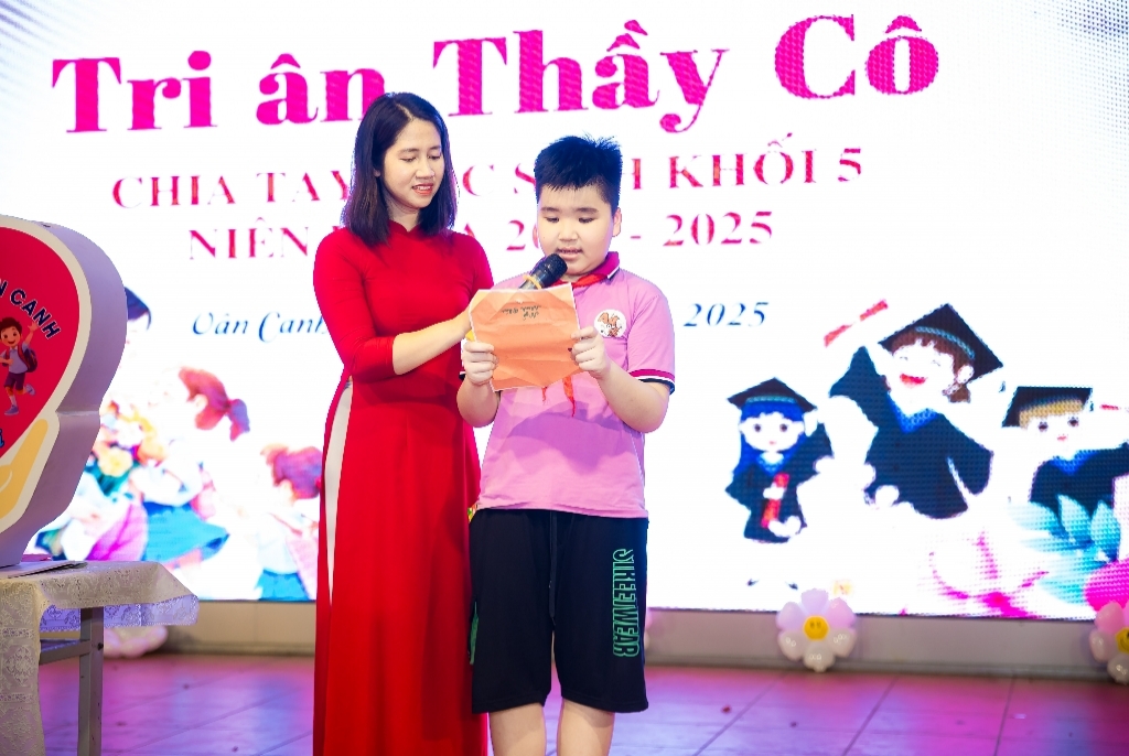 Lời chia tay học sinh lớp 5, niên khóa 2020 - 2025