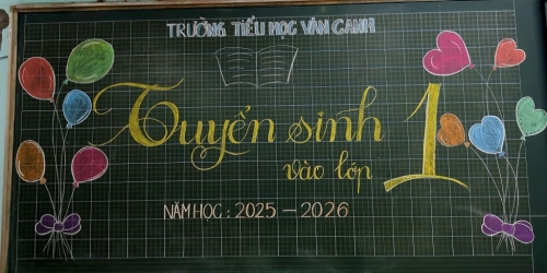 Trường Tiểu học Vân Canh thực hiện công tác tuyển sinh vào lớp 1, năm học 2025 - 2026