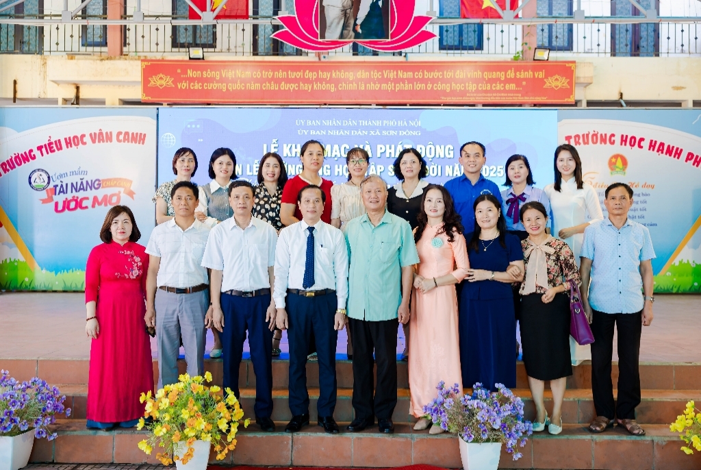 Lễ phát động Tuần lễ hưởng ứng học tập suốt đời năm 2025, xã Sơn Đồng
