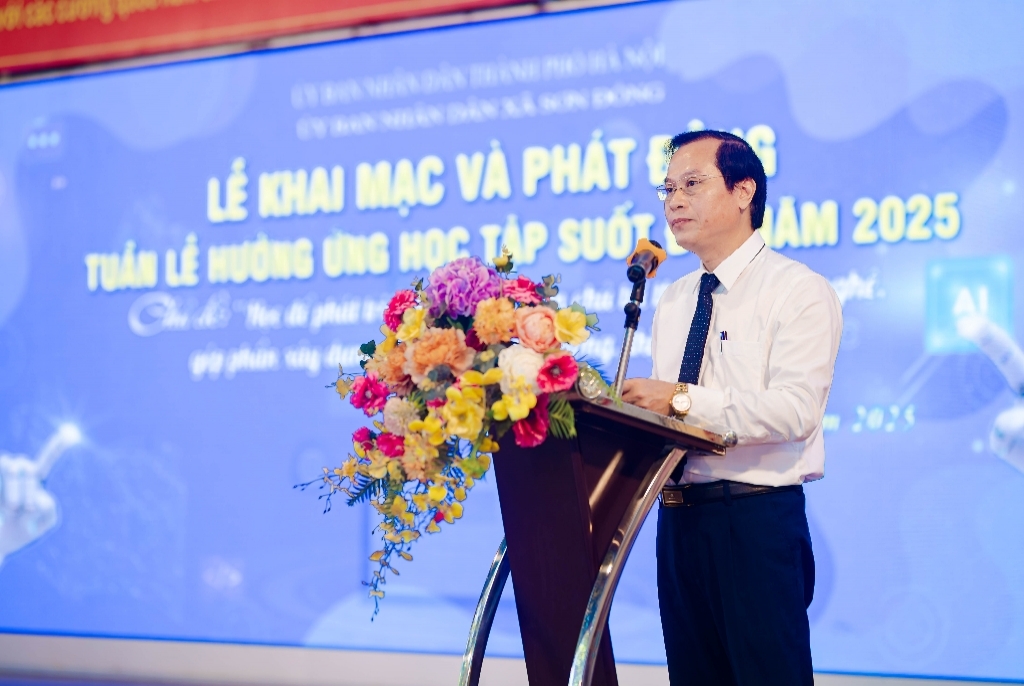 Lễ phát động Tuần lễ hưởng ứng học tập suốt đời năm 2025, xã Sơn Đồng