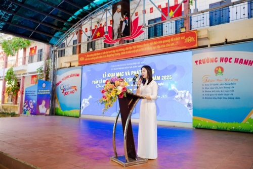 Lễ phát động Tuần lễ hưởng ứng học tập suốt đời năm 2025, xã Sơn Đồng