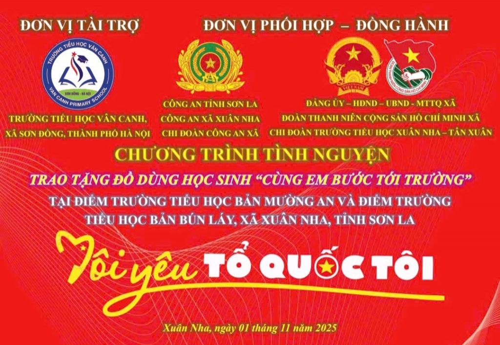 Hành trình "Tôi yêu Tổ quốc tôi" - Trao gửi yêu thương tới miền biên cương Sơn La