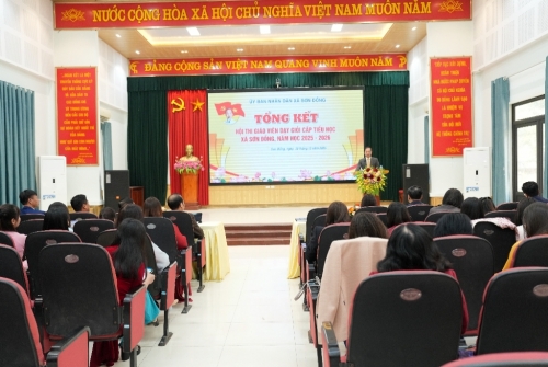 Trường Tiểu học Vân Canh đạt thành tích cao tại hội thi Giáo viên giỏi cấp tiểu học xã Sơn Đồng
