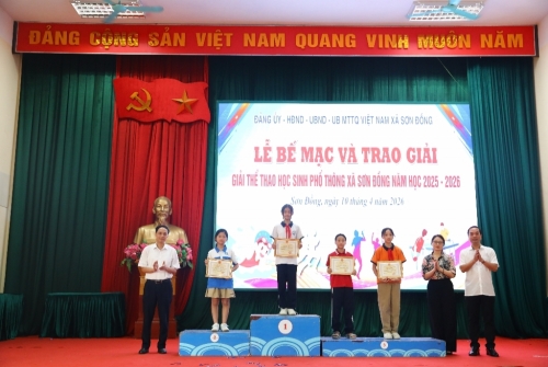 Trường tiểu học Vân Canh đạt giải Ba toàn đoàn tại Giải thể thao HSPT xã Sơn Đồng, lần thứ I