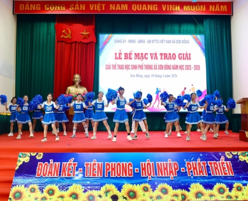 Trường tiểu học Vân Canh đạt giải Ba toàn đoàn tại Giải thể thao HSPT xã Sơn Đồng, lần thứ I