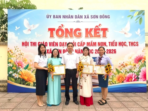 Giáo viên trường Tiểu học Vân Canh tham dự hội thi Giáo viên giỏi xã Sơn Đồng (Đợt 2)