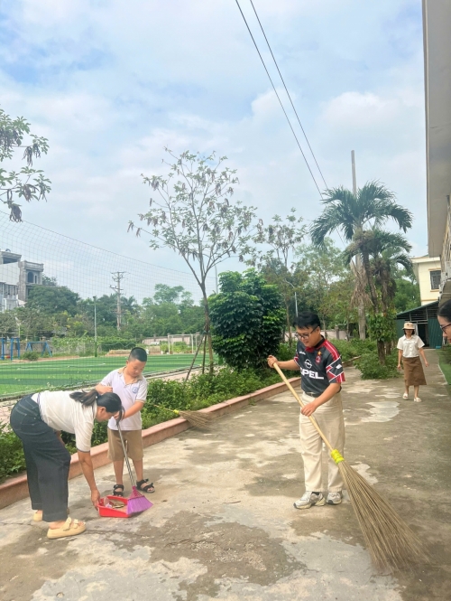 Trường Tiểu học ân Canh với phong trào Sáng - Xanh - Sạch - Đẹp
