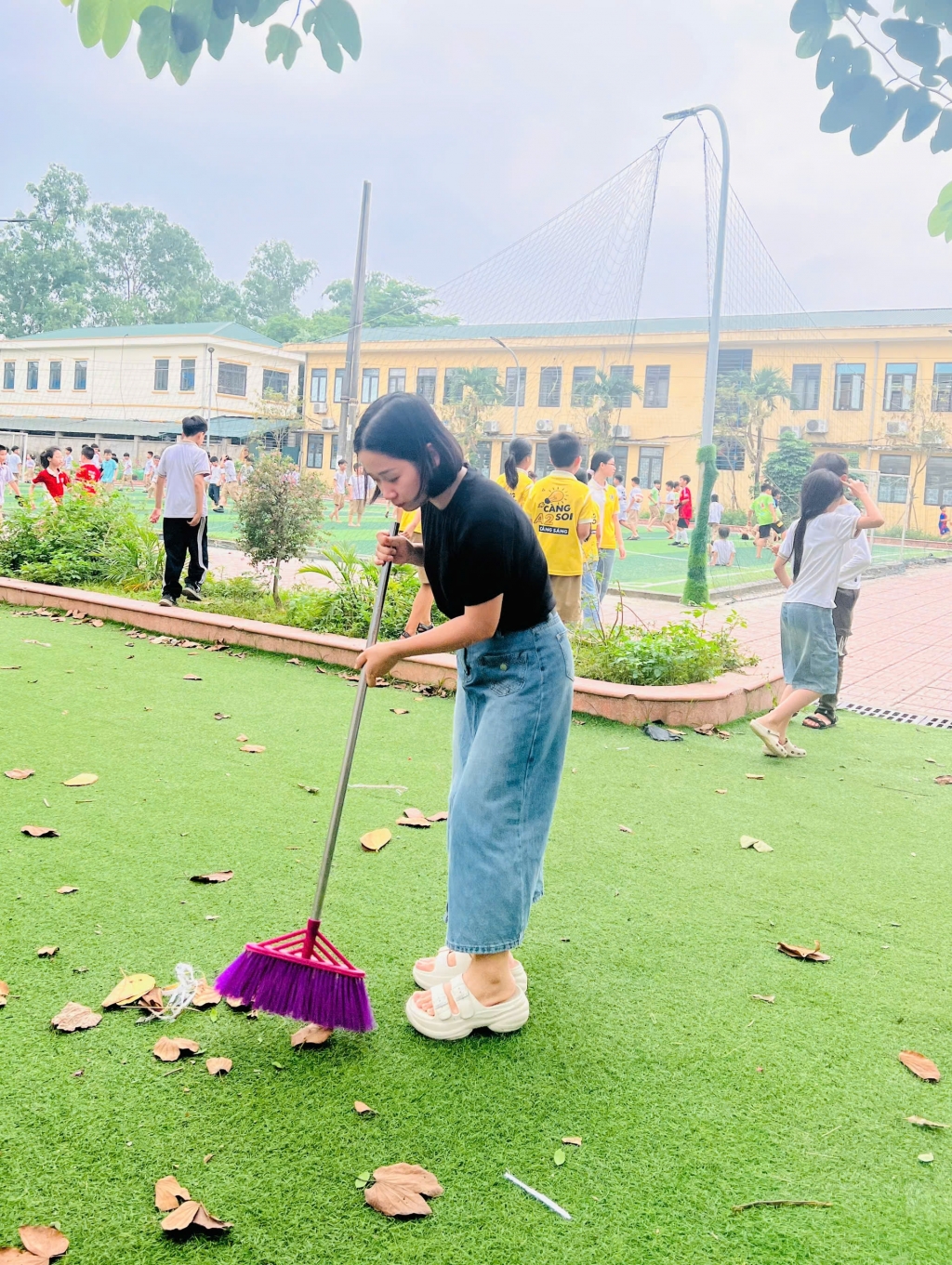 Trường Tiểu học ân Canh với phong trào Sáng - Xanh - Sạch - Đẹp