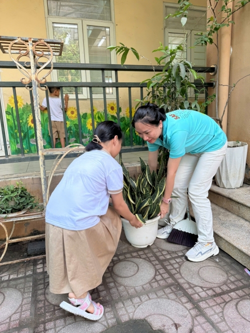 Trường Tiểu học ân Canh với phong trào Sáng - Xanh - Sạch - Đẹp
