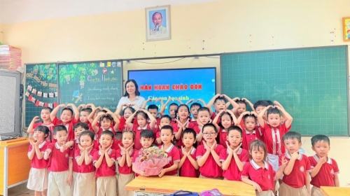 Chào đón các thiên thần nhỏ của trường Mầm non Vân Canh A, B đến thăm quan, trải nghiệm
