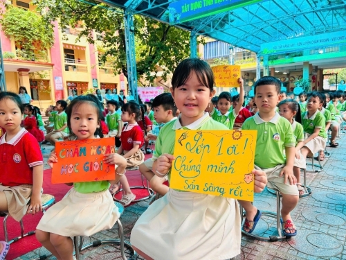 Chào đón các thiên thần nhỏ của trường Mầm non Vân Canh A, B đến thăm quan, trải nghiệm
