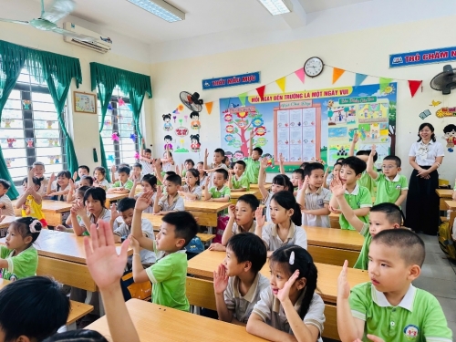 Chào đón các thiên thần nhỏ của trường Mầm non Vân Canh A, B đến thăm quan, trải nghiệm