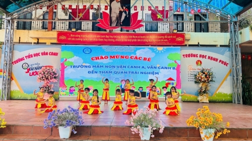 Chào đón các thiên thần nhỏ của trường Mầm non Vân Canh A, B đến thăm quan, trải nghiệm