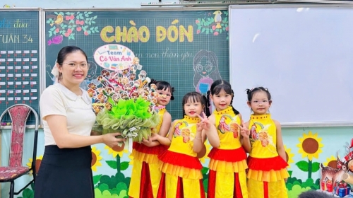 Chào đón các thiên thần nhỏ của trường Mầm non Vân Canh A, B đến thăm quan, trải nghiệm