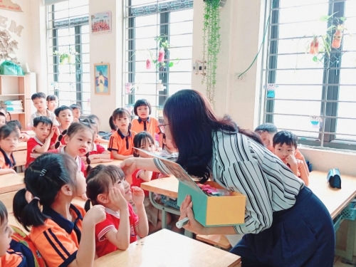 Chào đón các thiên thần nhỏ của trường Mầm non Vân Canh A, B đến thăm quan, trải nghiệm