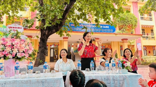 Chào đón các thiên thần nhỏ của trường Mầm non Vân Canh A, B đến thăm quan, trải nghiệm