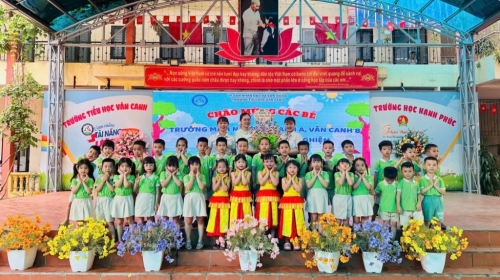 Chào đón các thiên thần nhỏ của trường Mầm non Vân Canh A, B đến thăm quan, trải nghiệm