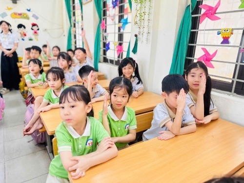 Chào đón các thiên thần nhỏ của trường Mầm non Vân Canh A, B đến thăm quan, trải nghiệm
