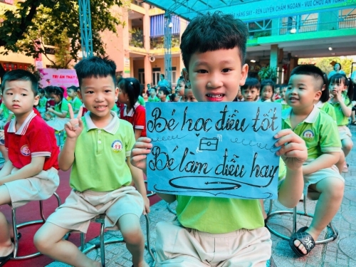 Chào đón các thiên thần nhỏ của trường Mầm non Vân Canh A, B đến thăm quan, trải nghiệm