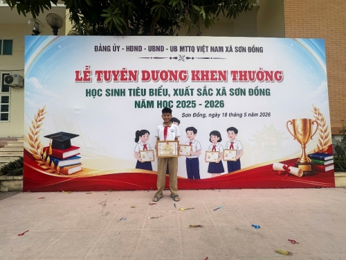 Tự hào những học sinh tiêu biểu của trường Tiểu học Vân Canh