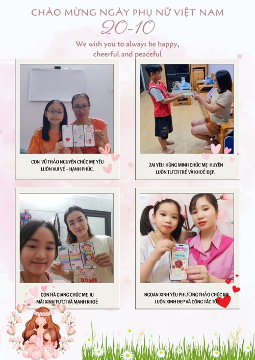 Ngày 20-10: Tri ân và tôn vinh phụ nữ Việt Nam của cô trò lớp 4A3 Trường Tiểu học Vân Canh