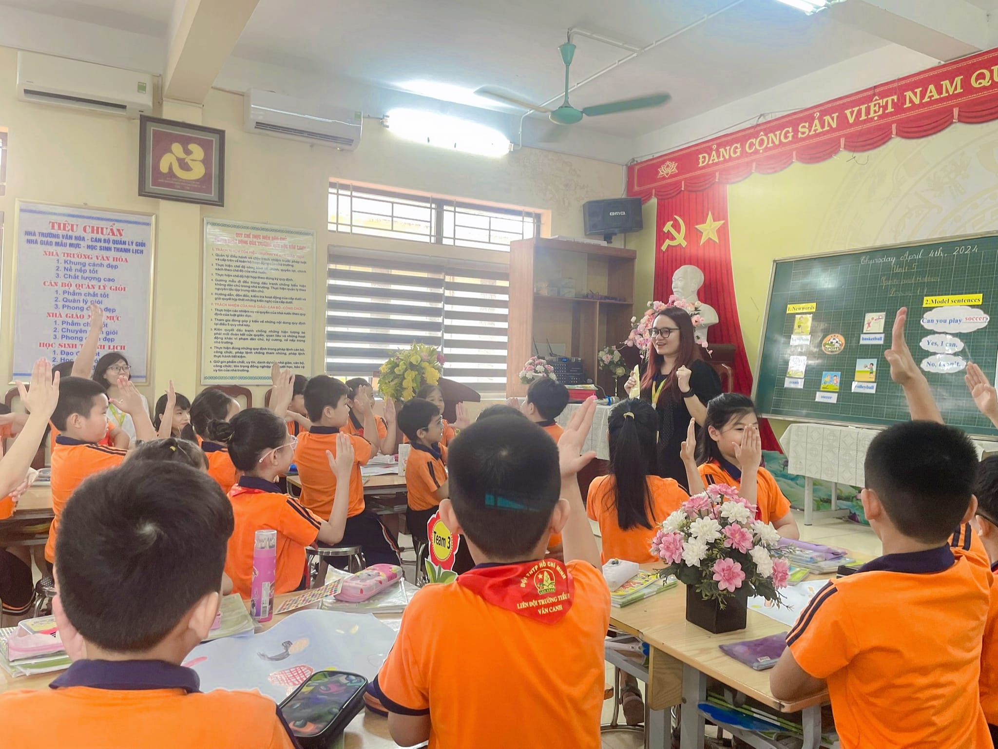 Trường Tiểu học Vân Canh thực hiện thành công chuyên đề Tiếng Anh cấp huyện.